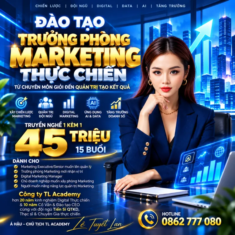 Đào tạo trưởng phòng Marketing thực chiến