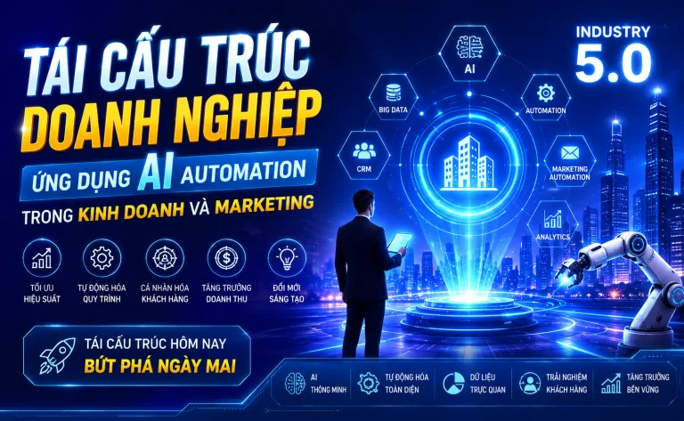 Tái Cấu Trúc Doanh Nghiệp Ứng Dụng AI Automation Trong Kinh Doanh Và Marketing