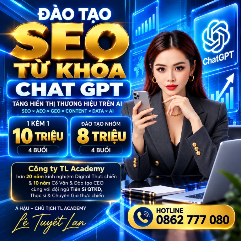 Đào tạo seo từ khóa Chat GPT